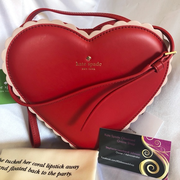 kate spade Handbags - NWT Kate Spade Yours Truly Chocolate Heart Bag Multi PXRU8344